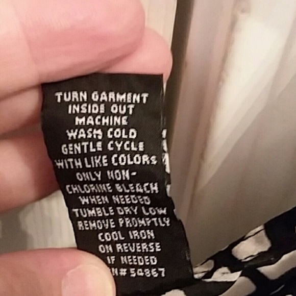 Black and cream, airy blouse - Picture 6 of 8